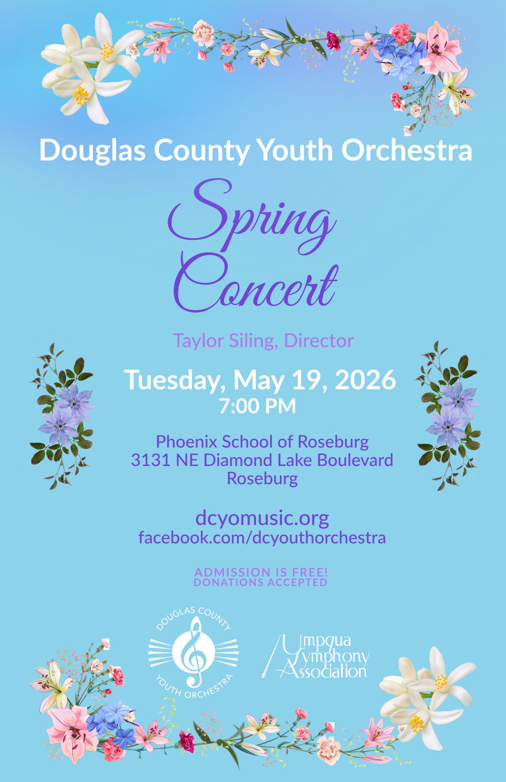 DCYO Spring Concert Flyer